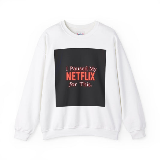 "Netflix Pause" Crewneck Sweatshirt