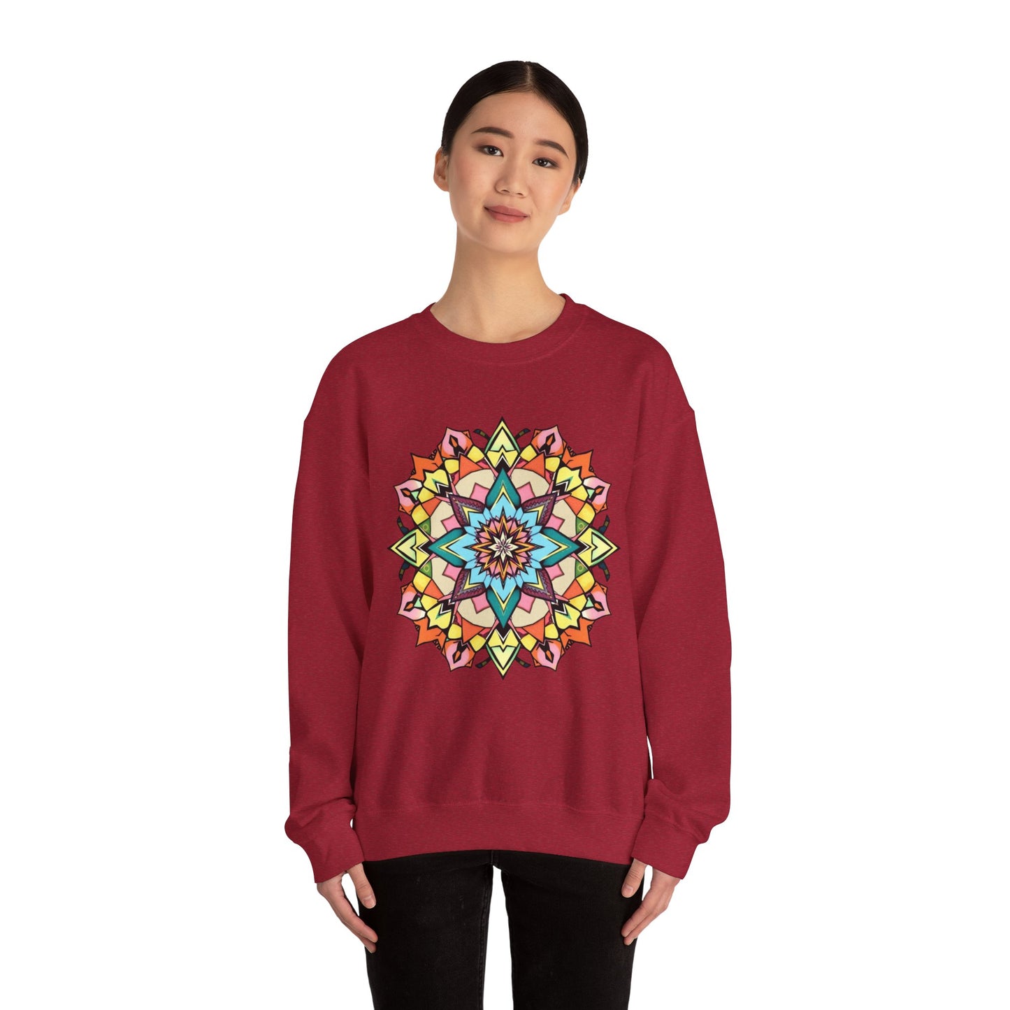 Geometric Crewneck Sweatshirt