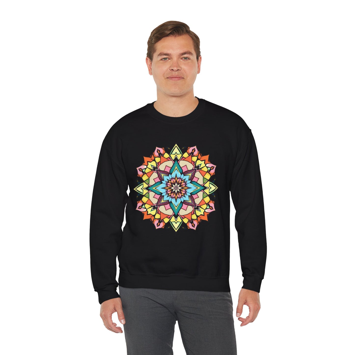 Geometric Crewneck Sweatshirt