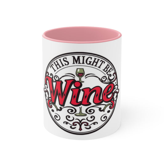 Mug - 'This Might Vine' Ceramic Accent Mug for Coffee Lovers