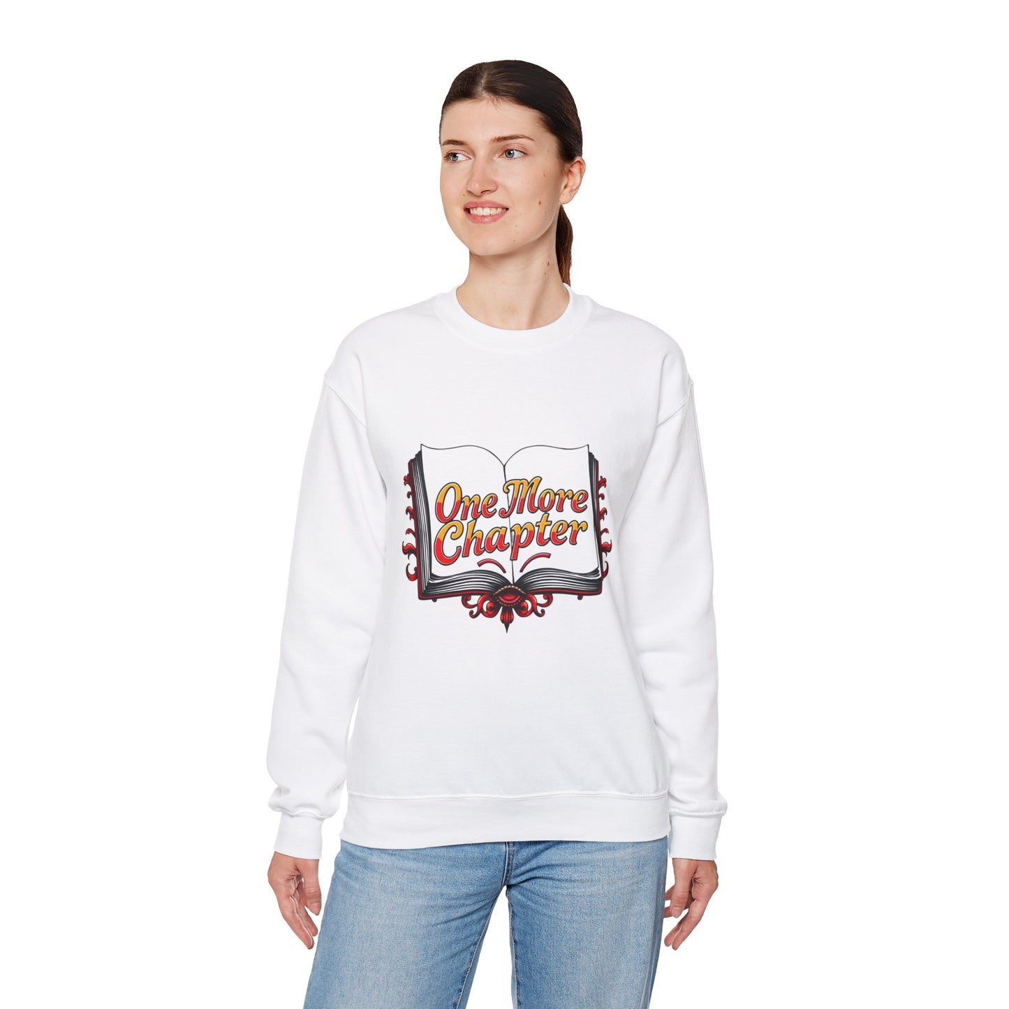 Crewneck Sweatshirt - 'One More Chapter' Book Lover Design