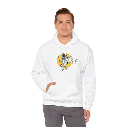 Hooded Sweatshirt Reach The Stars Design