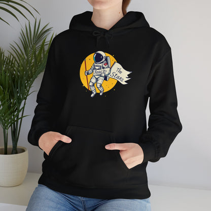 Hooded Sweatshirt Reach The Stars Design