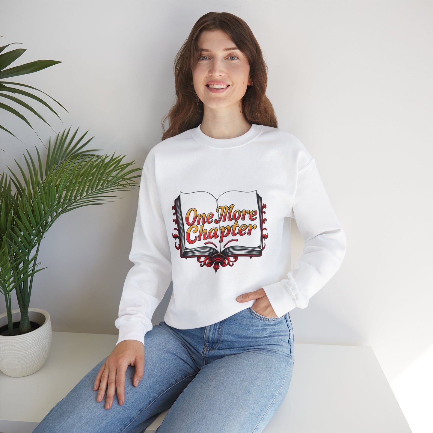 Crewneck Sweatshirt - 'One More Chapter' Book Lover Design